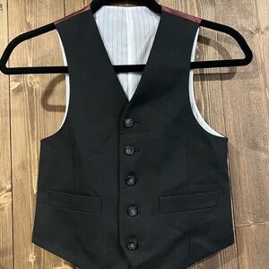 Joseph Abboud Black Button Down Vest